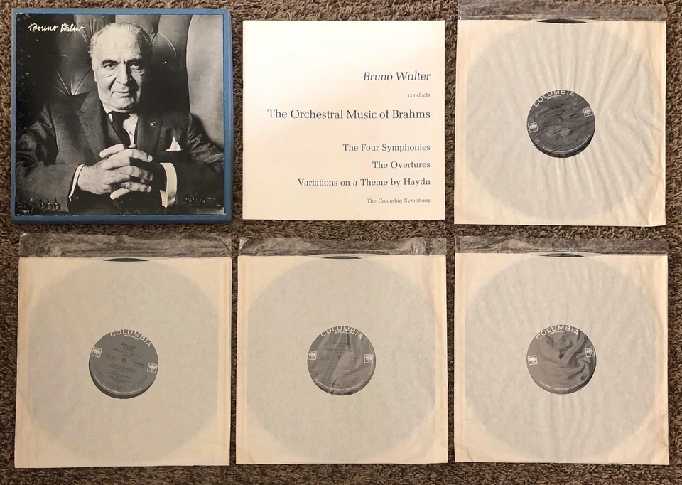 BRUNO WALTER－THE ORCHESTRAL MUSIC OF BRAHMS ✅ GORGEOUS VINYL SET! ✅ FREE SHIP! ✅ - Image 2 of 4