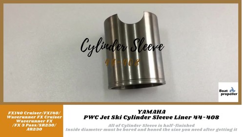 For PWC YAMAHA 1000/FX140/SX230 Cylinder Sleeve 44-408, half-finished, ID 71.9MM - Video 1 di 1