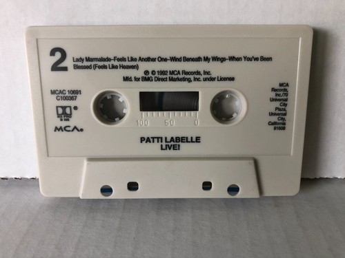 Patti LaBelle LIVE! Original 1992 MCA BMG Club Cassette - Picture 3 of 7