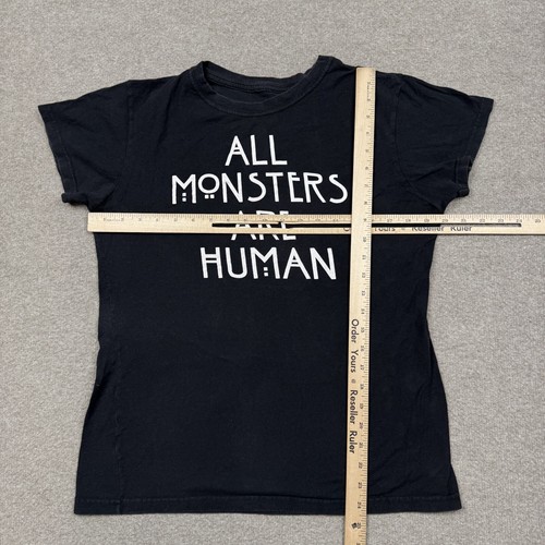 American Horror Story Women's Shirt XL Black Short Sleeve Stretch Slim Graphic - Picture 4 of 7