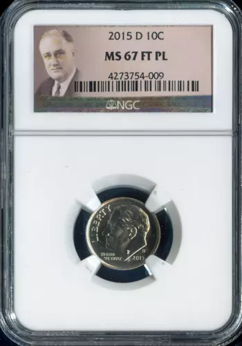 2015 D Roosevelt Dime NGC MS67 FT PL MAC QUALITY✔️