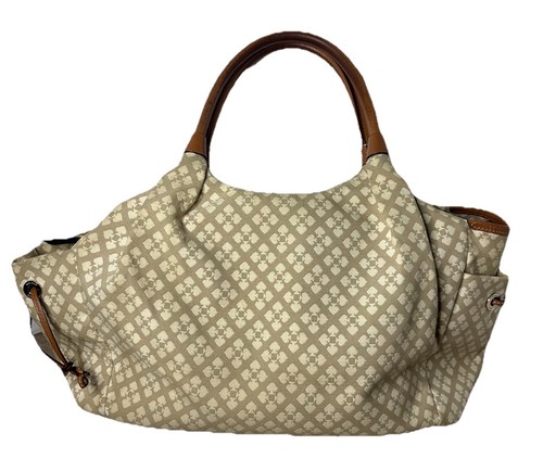 Kate Spade New York "Stevie" Classic Stucco Canvas & Leather Shoulder Bag - Picture 4 of 8