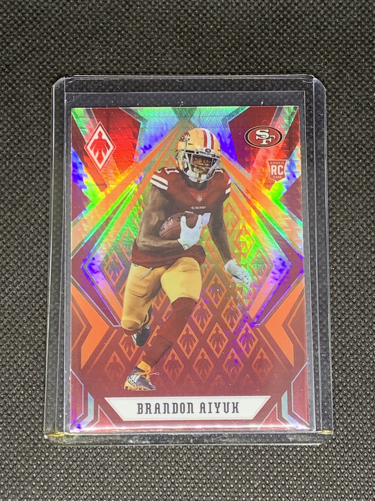 2020 Panini Phoenix Brandon Aiyuk Fireburst RC #117 San Francisco 49ers