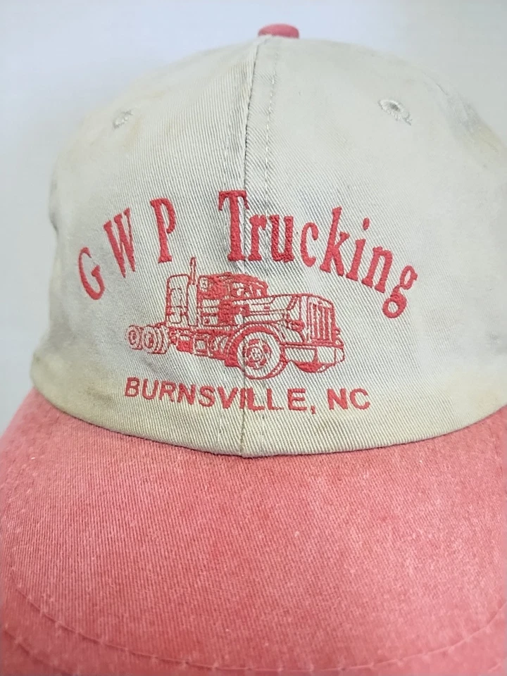 Gorra de camionero G W P Trucking Burnsville NC beige rojo bordada gorras cobra Foto 3 de 4