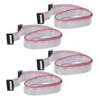 4pcs Wire Flat Ribbon Cable Connector 16 Pin 2.54mm Pitch 1m Length Wire