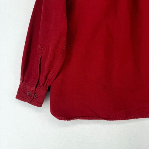 L. L. Bean Heavyweight Red Button Down 100% Baumwolle Herren Größe L - REG - Bild 6 von 9