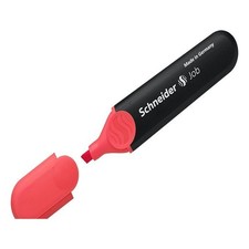Schneider Highlighter, Red, Chisel Tip, 5.0 mm, 1 Count Pack of 1 , red