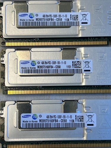 SAMSUNG 32GB (4GB X 8) Server RAM M395T5160FB4-CE68.  - Free Shipping - - Picture 2 of 6