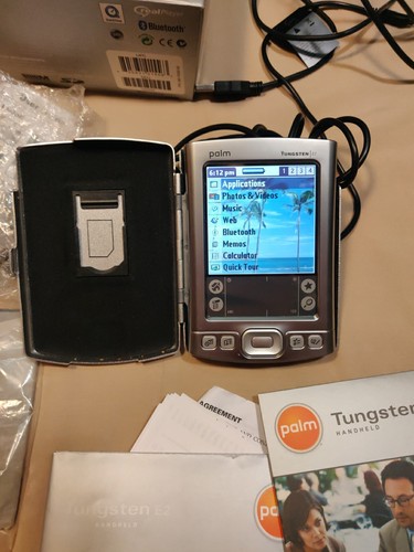 PALM TUNGSTEN E2 PDA HANDHELD ORGANIZER - Used, Tested, WORKS! Stylus, Case - Picture 4 of 7