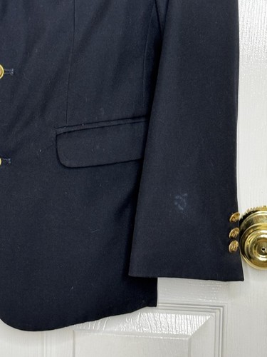 Nautica Blazer Boys Size 14 Navy Formal School Uniform Jacket - Picture 3 of 4