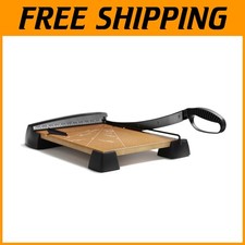 Durable 15-Inch Wood Guillotine Trimmer with Rubber Grip & Safety Features