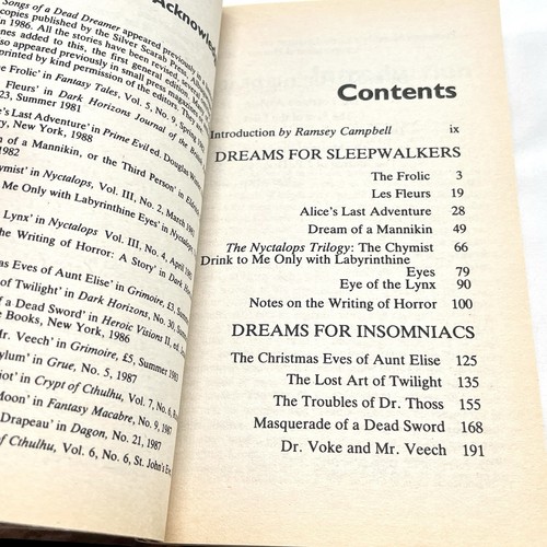 Songs of a Dead Dreamer by Thomas Ligotti Carroll & Graf Horror 1991 Paperback - Picture 6 of 10