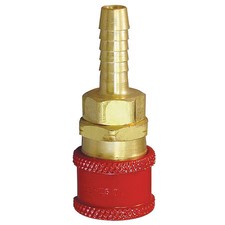 Hansen Coupler Body,Hose Barb,1/4,Brass RD706 Hansen RD706 Brass