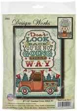 Design Works Crafts Inc. Don't Look Back, 8'' x 12' Counted Cross Stitch Kit