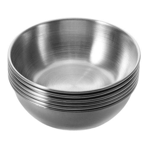  6 Pcs Piccole Ciotole Di Metallo Preparazione in Acciaio Inossidabile - Foto 7 di 12