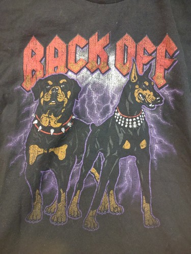 vintage ac/dc shirt Who Let The Dogs Out Black Short Sleeve 100% Cotton 1355 - Picture 2 of 5