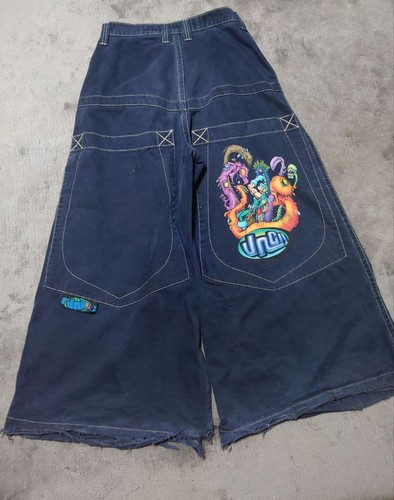 JNCO Battle Royale Wide Jeans W34 L30  Rare Good Condition - Picture 1 of 8