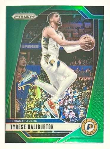2024-25 Prizm Tyrese Haliburton Green Holo Prizm Refractor SP 99 Pacers Hali NBA - Picture 7 of 12
