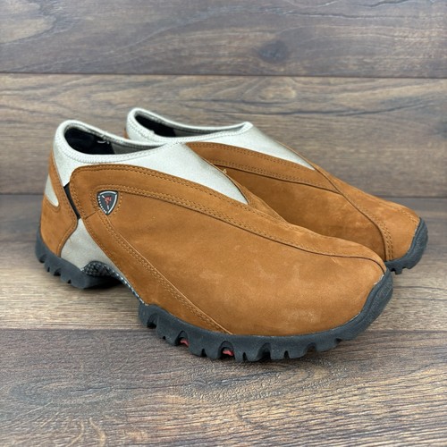 Ecco Receptor Schuhe braun Leder Slipper - Damengröße UK 6 selten Y2K - Bild 1 von 16