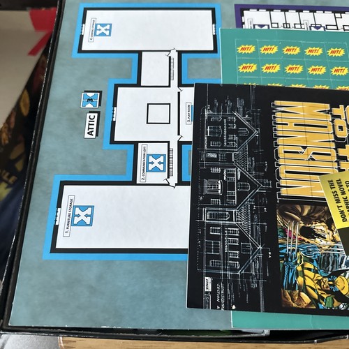 Vintage 1994 X-Men Under Siege Board Game Marvel Comics Pressman 18 Figures - Picture 4 of 8