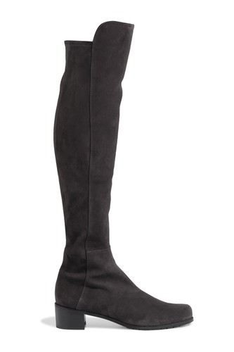 RRP€755 STUART WEITZMAN Suede Leather Boots US5.5 UK3 EU36 Grey Made in Spain - Picture 6 of 8