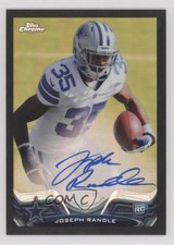 2013 Topps Chrome Black Refractor Rookie Auto /25 Joseph Randle #29 Auto RC