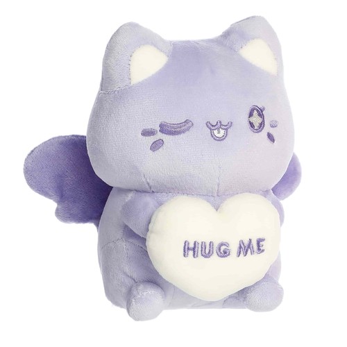 Aurora - Sabroso Melocotón - 7" HUG ME Caramelo Corazón Meowchi Calentador Peluche - Imagen 2 de 5