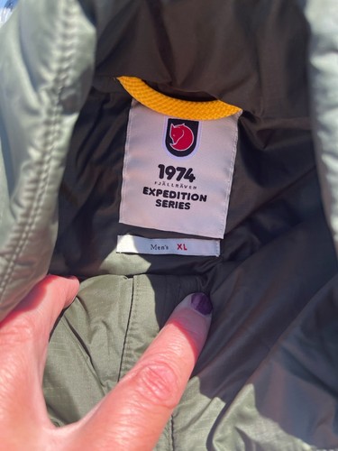 Giacca Fjallraven Expedition X-Latt uomo XL verde nuova con etichette giacca stile nano - Foto 3 di 4