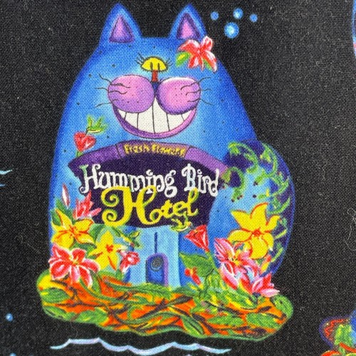 Vintage 90s Womens Funny Cat Vet Tech Scrub Top Tunic Small Art To Wear Colorful - Picture 13 of 15