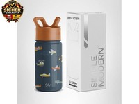 Trinkflasche Kinder Mit Strohhalm | Sport Isolierte
