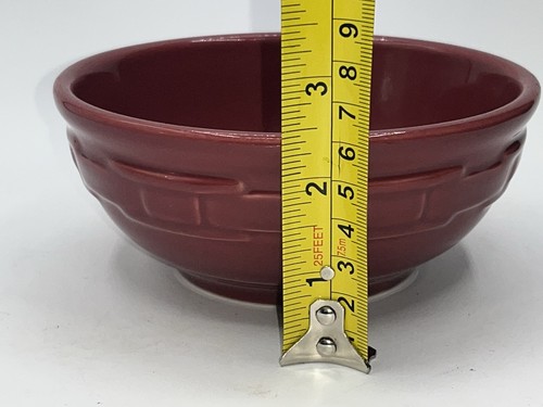 1 Longaberger Woven Traditions 5 7/8” Paprika Red Cereal Bowl - Picture 4 of 6
