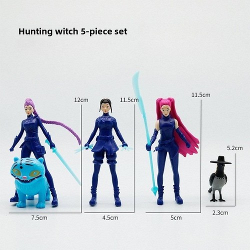 Kpop Demon Hunter Witch Girl Anime Figuren 5/8/12 Teile Sammlerpuppen Set - Bild 16 von 16