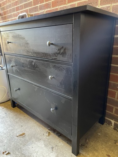Brown IKEA Hemnes Chests Of Drawers Set. Large 3 Drawers + 2 Bedside Cabinets - Picture 3 of 7