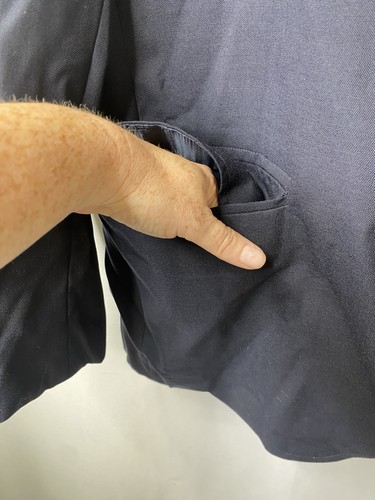 Vintage Brooks Brothers Men’s Blazer 42 Short USA Union Made Wool Career Navy - Picture 4 of 15