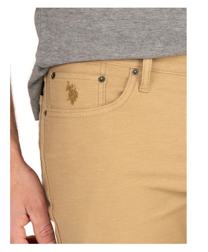 U.S. Polo Assn. Men's Brown Slim Knit Denim Jeans Size 34 X 30 NEW - Picture 2 of 6