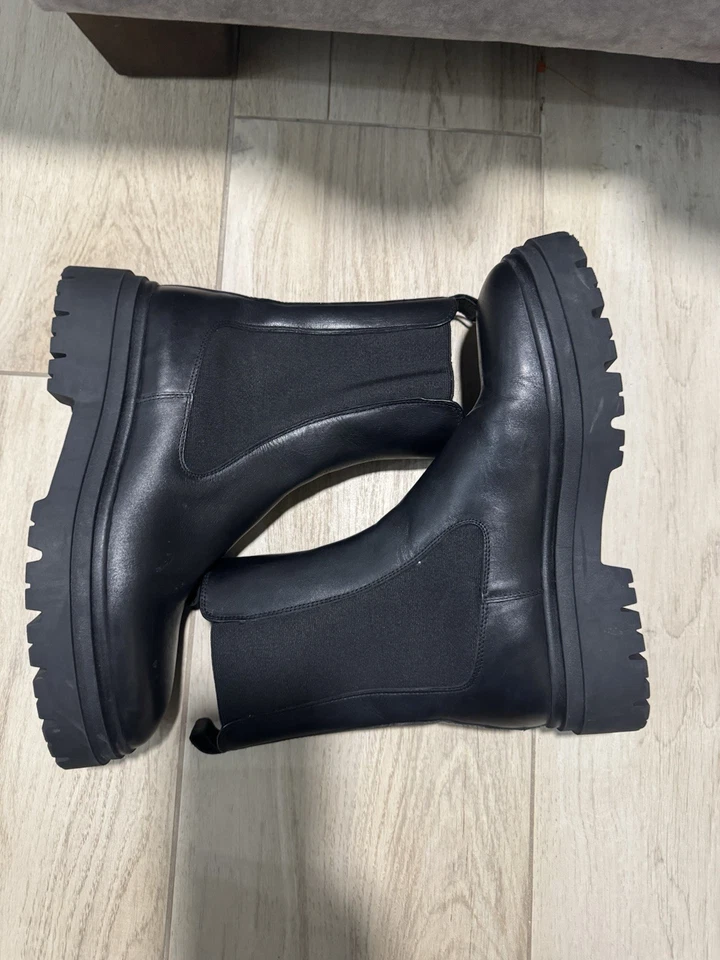 Botas al tobillo Zara Lugz para mujer gruesas plataforma talla 10 EUR 41 Foto 2 de 4