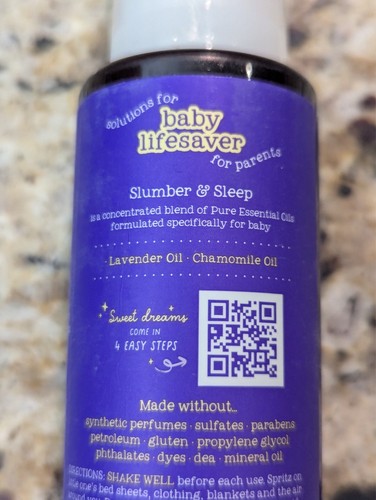 Baby Oilogic Slumber & Sleep Essential Oil Linen Mist 4 oz - Picture 6 of 7