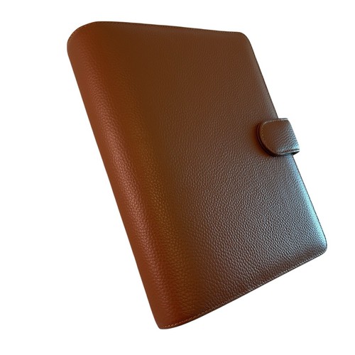 TUCH und Papier Luxus A5 Ring Planer Agenda Glattleder camelbraun NEU - Bild 5 von 16