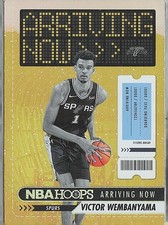 2023-24 Hoops #26 Victor Wembanyama Arriving Now Holo