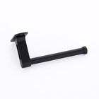 Toilet Paper Holder Paper Storage Rack Matte Black Aluminum Alloy for Bathroom