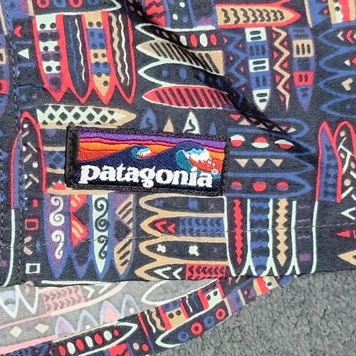 Vintage Patagonia Badehose Herren Large Baggies River Shorts Tribal Surfboards - Bild 4 von 9