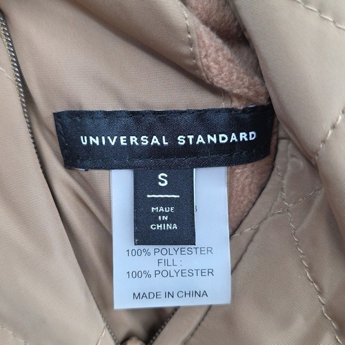 Universal Standard Long Black Quielted Reversible Hooded Jacket Size S=14-16 - Picture 8 of 9