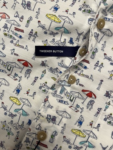 Johnnie-O Hangin’ Out Button Down Short Sleeve Shirt Mens Medium - Picture 4 of 12