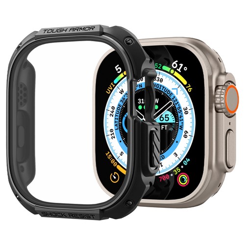 For Apple Watch Ultra 3 / 2 | Spigen Tough Armor Shockproof Watch Case - Picture 5 of 17