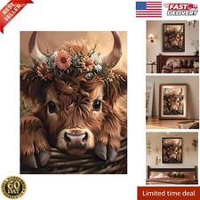 5D Diamond Painting Kits for Adults, Highland Cow Diamond Art for Beginners, ...
