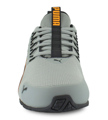 HERREN PUMA VOLTAIC EVO grau/schwarz/orange luftgepolsterte Fersenkapsel SoftFoam + Sohle Nu - Bild 6 von 11