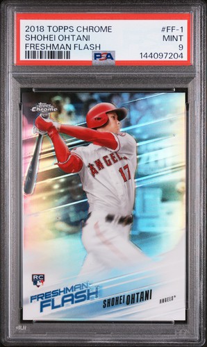 2018 TOPPS CHROME FRESHMAN FLASH #FF-1 SHOHEI OHTANI ROOKIE RC PSA 9