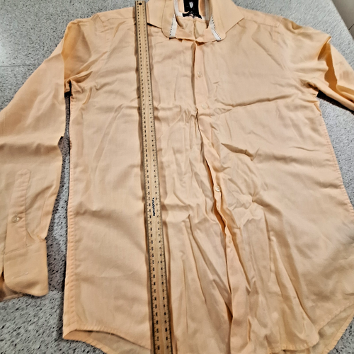 Camisa informal Peter Jackson para hombre, talla 41, manga larga, color melocotón. Algodón - Imagen 8 de 10