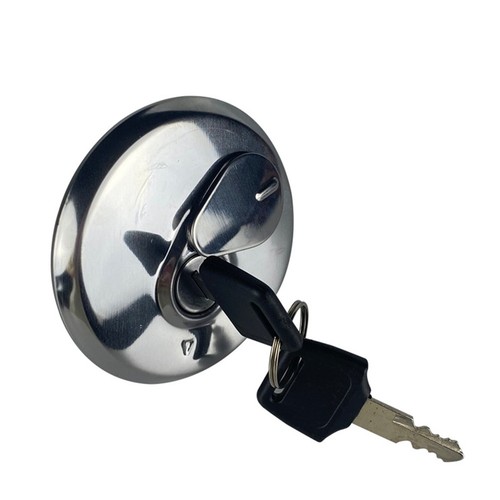 Alloy Fuel Tank Cap Cover for Motorcycles Key Lock Set for Enhanced Security - Picture 3 of 12