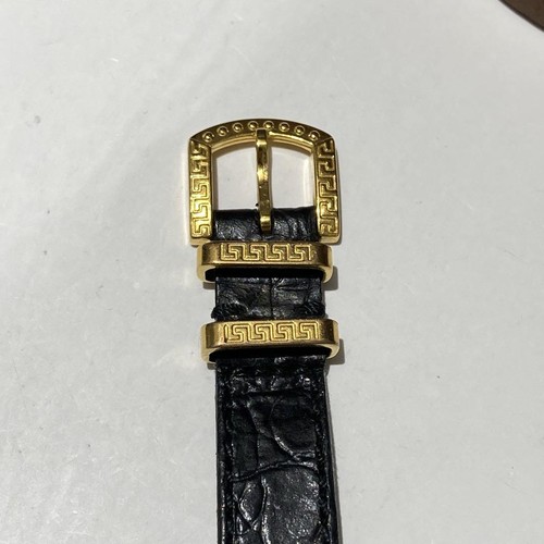VERSACE Coin Watch 7009016 Gold Used Rare - Picture 10 of 11